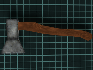 low-poly axe 3D Model