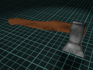 low-poly axe 3D Model