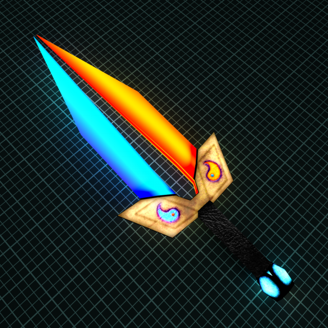 3d fantastic sword ice and fire Modelo 3D .c4d .max .obj .3ds .fbx .stl .blend 