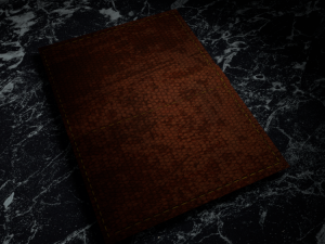 animation book leather cover diary 3D Model