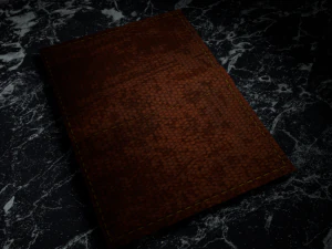 animation book leather cover diary 3D Model