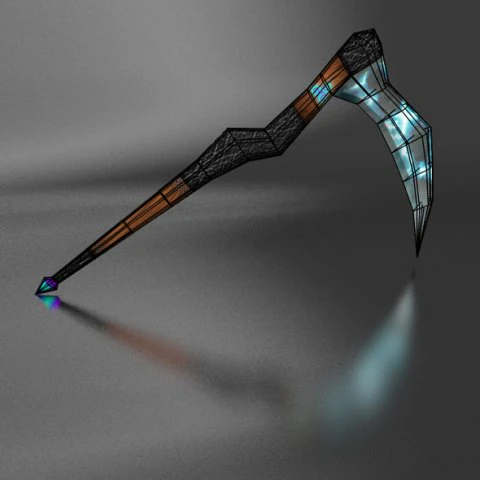 scythe lightning braid 3D Model .c4d .max .obj .3ds .fbx .stl .blend
