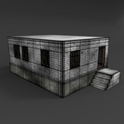 brickhouse Modelo 3D .c4d .max .obj .3ds .fbx .stl .blend 
