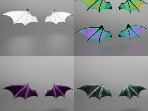bat wings halloween special price Model 3D