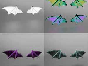 спеціальна ціна на хеллоуїн крила кажана 3D Модель