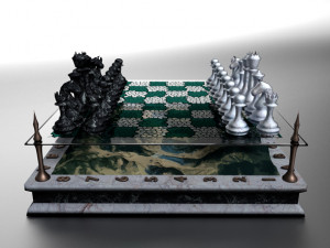 landscape chessboard 3D Model