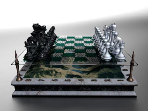 landscape chessboard 3D Model