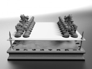 landscape chessboard 3D Model
