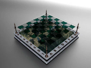 landscape chessboard 3D Model