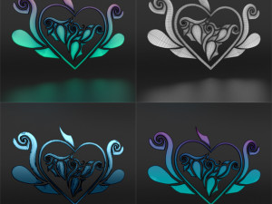 3d pattern and pack textures 3D Model