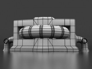 reactor lowpoly for game 3D Model