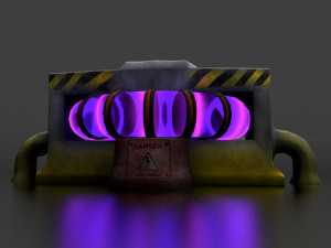 reactor lowpoly for game 3D Model