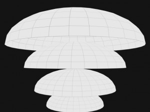 rigging cartoon sky dome Modelo 3D