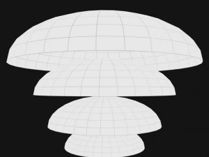 rigging cartoon sky dome 3D Model