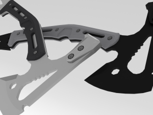 tactical axe Model 3D
