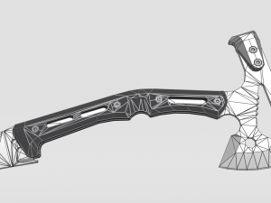 tactical axe Model 3D