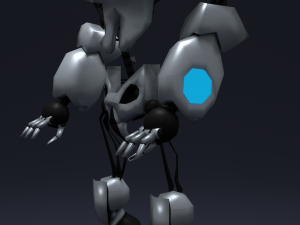 good robot low poly Modèle 3D