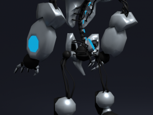 good robot low poly Modèle 3D