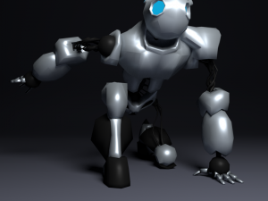 good robot low poly Modèle 3D