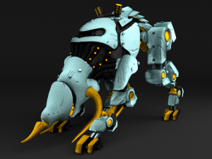 cybernetic triceratops Modèle 3D