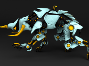 cybernetic triceratops Modèle 3D