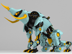 cybernetic triceratops Modèle 3D