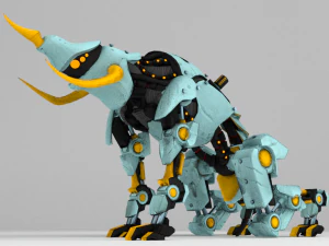 cybernetic triceratops 3D Model