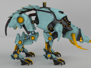 cybernetic triceratops Modèle 3D