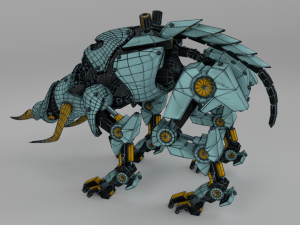 cybernetic triceratops Modèle 3D