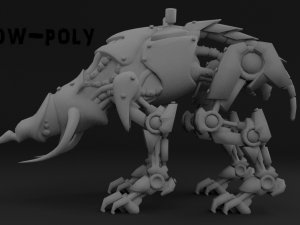 cybernetic triceratops Modèle 3D