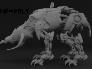 cybernetic triceratops 3D Model