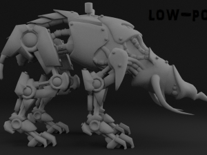 cybernetic triceratops Modèle 3D