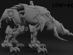 cybernetic triceratops 3D Model