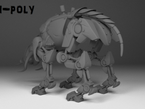 cybernetic triceratops Modèle 3D
