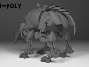 cybernetic triceratops 3D Model