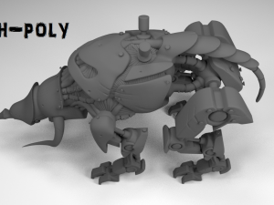 cybernetic triceratops Modèle 3D