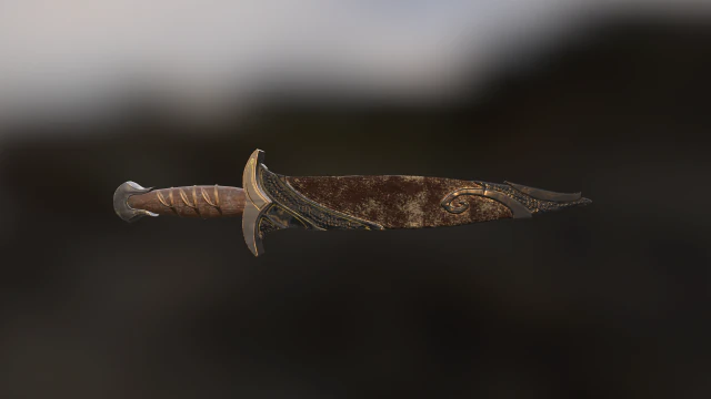 sword 3D Model .c4d .max .obj .3ds .fbx .stl .blend