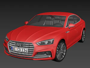 audi a5 sportback 2017 3D Model