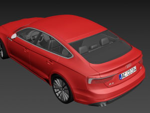 audi a5 sportback 2017 3D Модель