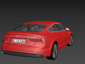 audi a5 sportback 2017 3D Model