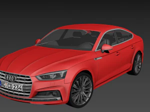 audi a5 sportback 2017 3D Model