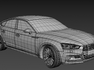 audi a5 sportback 2017 3D Модель