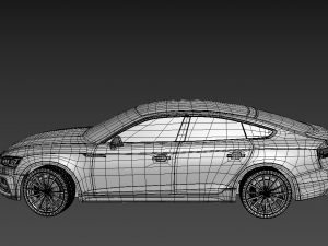 audi a5 sportback 2017 3D Модель