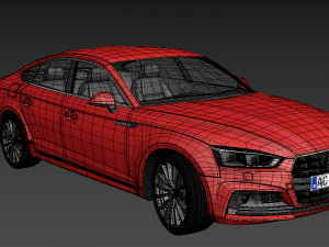 audi a5 sportback 2017 3D Модель