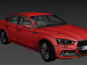 audi a5 sportback 2017 3D Model