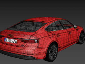 audi a5 sportback 2017 3D Модель