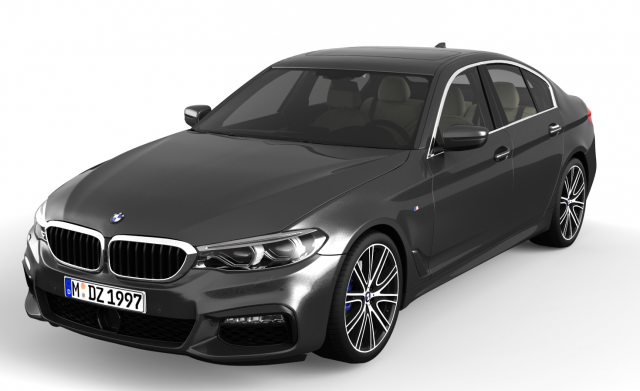 bmw g30 2017 3D Model .c4d .max .obj .3ds .fbx .stl .blend 
