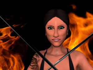 female assassin 3Dモデル