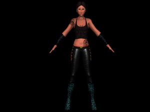 female assassin 3Dモデル