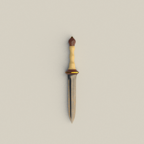 roman gladius sword Model 3D .c4d .max .obj .3ds .fbx .stl .blend 